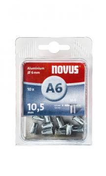  A6 4 x 10,5 mm M4 alluminio 10 pezzi
